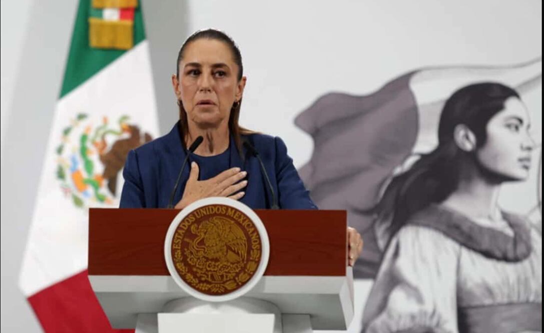 La presidenta Claudia Sheinbaum durante la mañanera del 1 de octubre de 2025. Foto: Carlos Mejía/EL UNIVERSAL