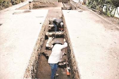 Hallan pasaje prehispánico en Azcapotzalco