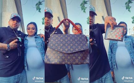 Viral: pareja en TikTok invita a Baby Shower donde rifarán artículos Louis Vuitton y Gucci