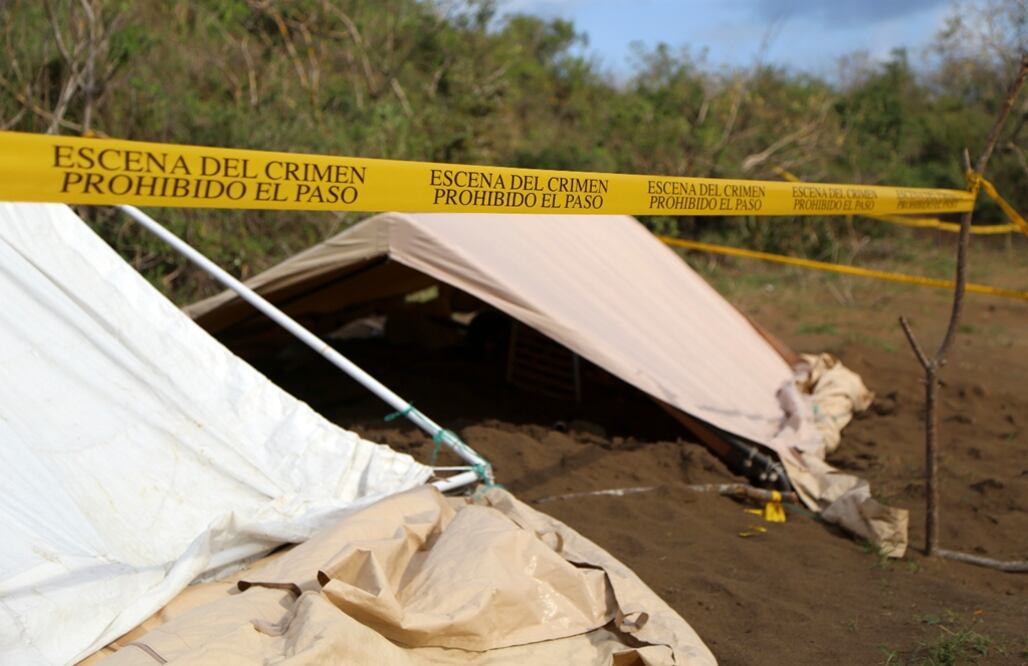 Aspecto del predio de Colinas de Santa Fe, en el puerto de Veracruz, en donde se localizaron cientos de fosas clandestinas. Foto: Ilse Huesca/Cuartoscuro