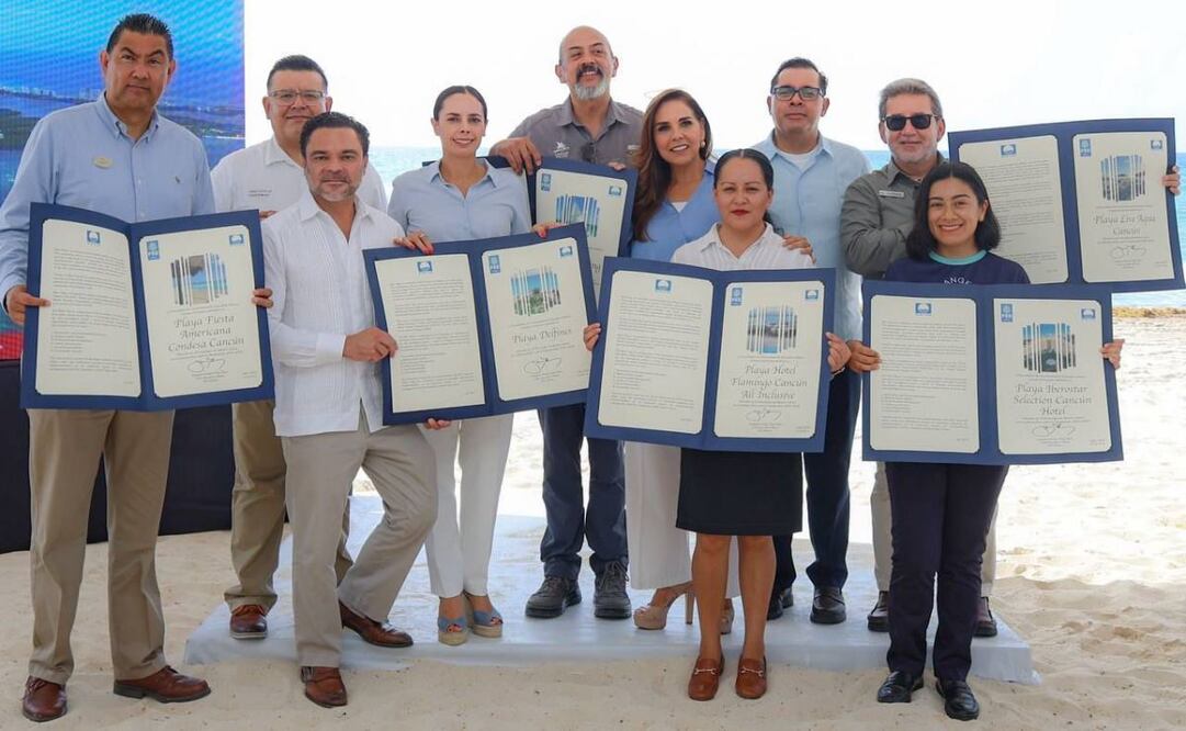 Cancún es el destino de playa con más certificaciones, aseguran autoridades (27/07/2025). Foto: Especial