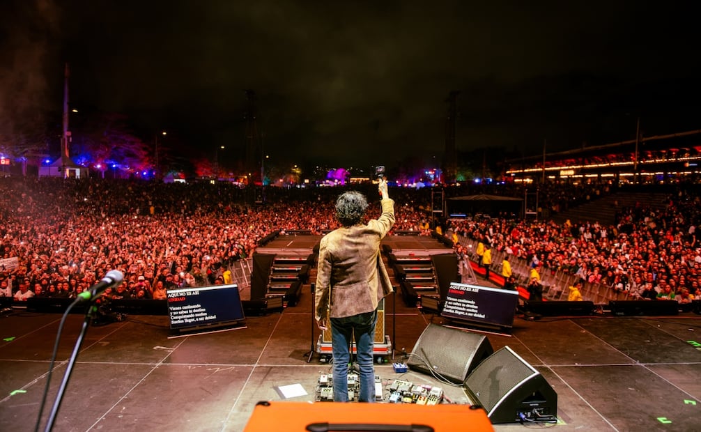 La banda mexicana logró llenar el escenario principal del festival. Crédito: Zeús López