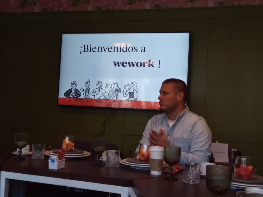 Álvaro Villar, Regional Head or Sales de WeWork Latam señaló que la demanda de renta de oficinas y espacios corporativos en el país creció 3%. (08/04/2025) Foto: Montserrat Galván/El Universal