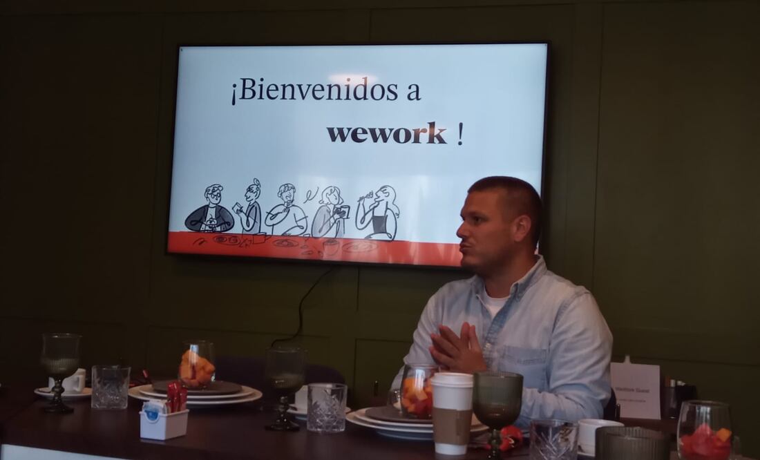 Álvaro Villar, Regional Head or Sales de WeWork Latam señaló que la demanda de renta de oficinas y espacios corporativos en el país creció 3%. (08/04/2025) Foto: Montserrat Galván/El Universal