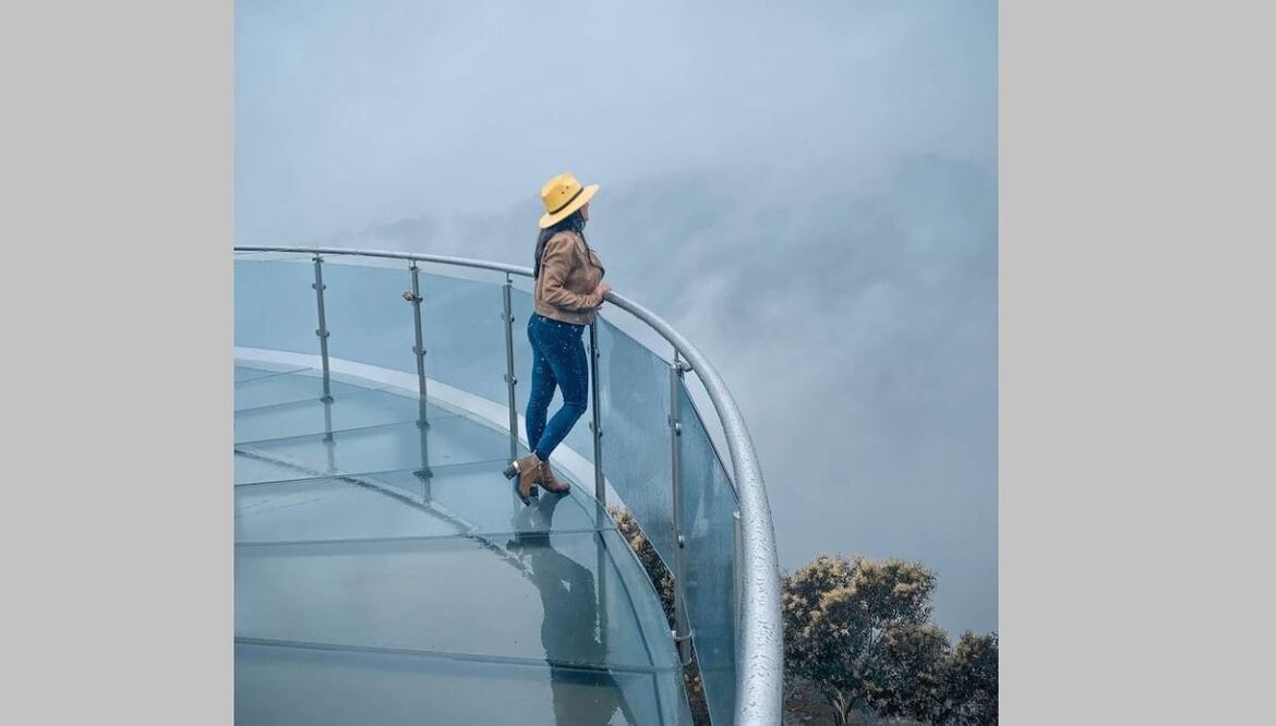 Con vista hacia la Barranca de los Jilgueros. Foto: Cortesía instagram.com/karen_por_mexico/