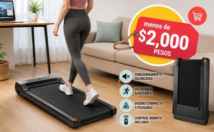 Amazon México remata caminadora eléctrica portátil en menos de 2 mil pesos; aprovecha la oferta ahora