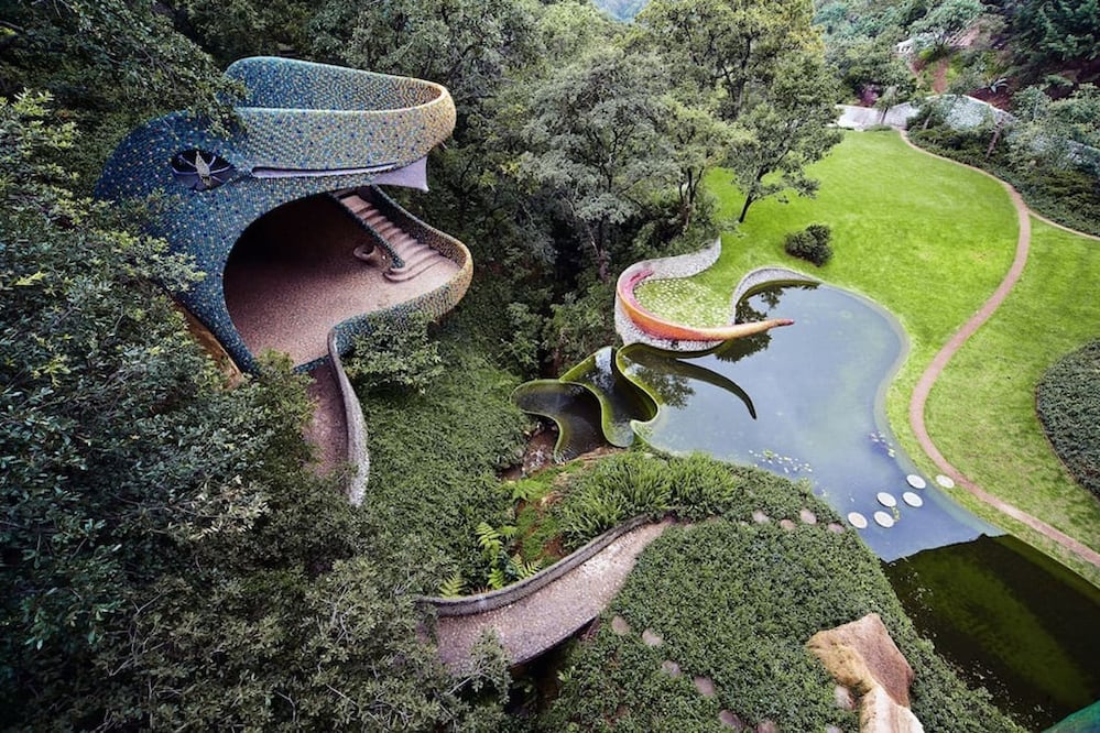 Casa Quetzalcóatl, donde serás "devorado" por una serpiente. (Foto: Cortesía Airbnb)