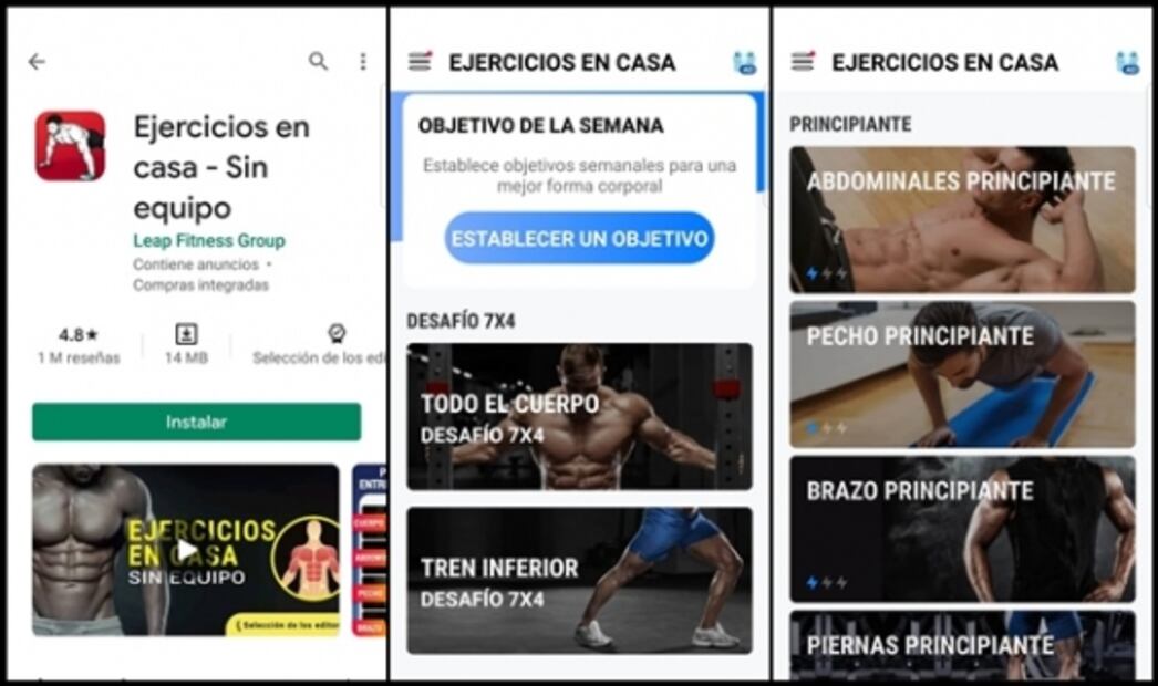 5 apps para hacer ejercicio en casa