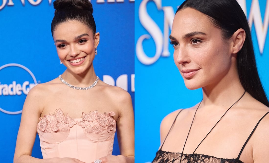 Gal Gadot y Rachel Zegler en la premier de "Blancanieves" en Los Ángeles. Foto: EPA/EFE.
