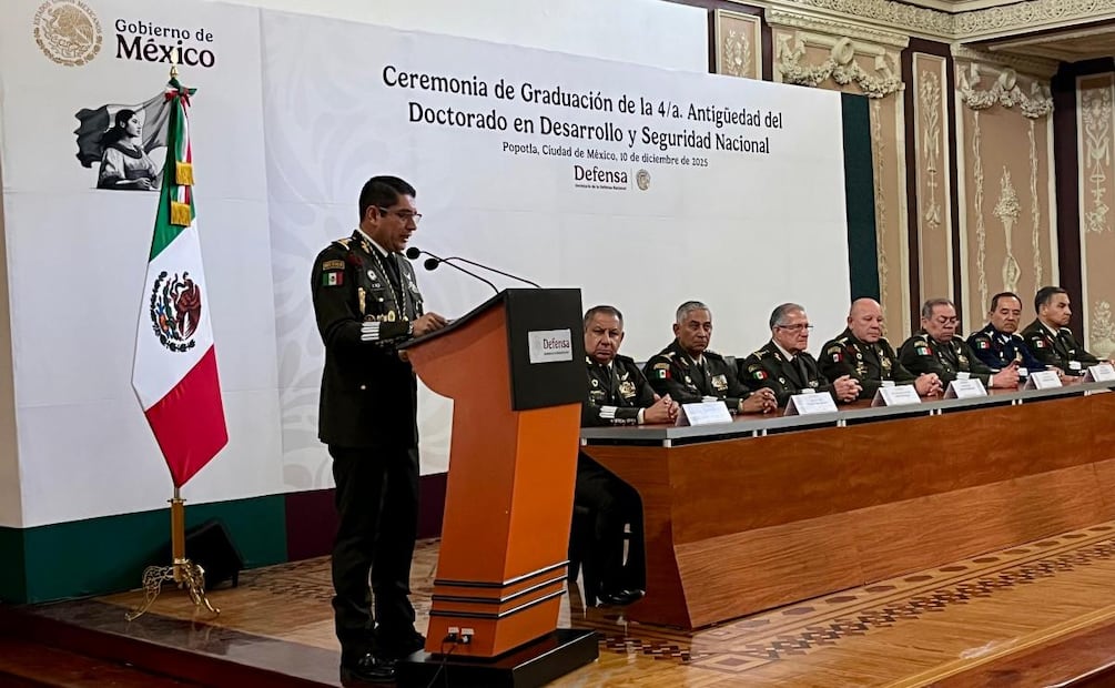 Realizan Ceremonia de Graduación del Instituto Mexicano de Estudios Estratégicos en Seguridad (10/12/2025). Foto: Especial