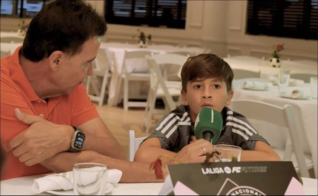 Thiago Messi en su primera entrevista / Foto: Especiales