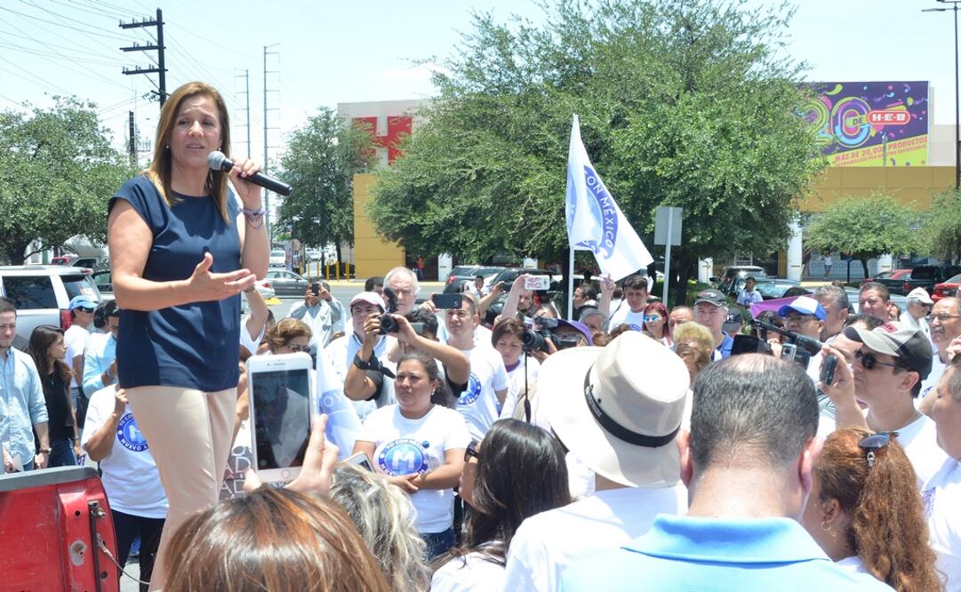 La aspirante a la candidatura del Partido Acción Nacional (PAN) a la Presidencia de la República, en su gira nacional “Yo con México”.  (Foto: Emilio Vásquez) 