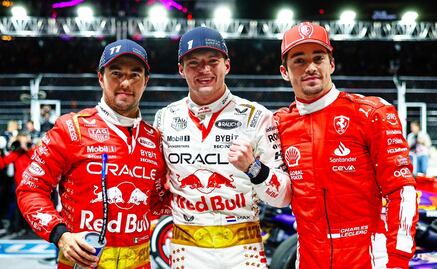 Verstappen “propone” a Checo Pérez y a Charles Lecler festejar en un antro de Las Vegas