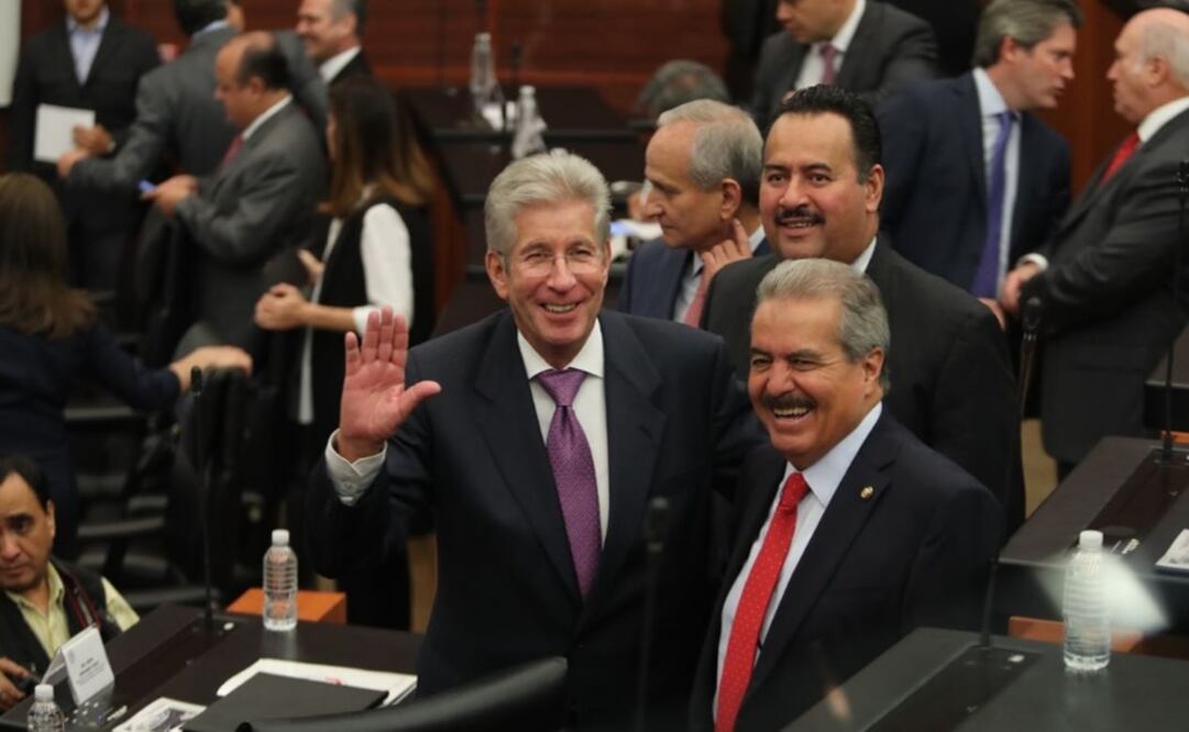Gerardo Ruiz Esparza compareció en el Senado con motivo de la Glosa del 4to Informe de Gobierno (Foto: Lucía Godínez)