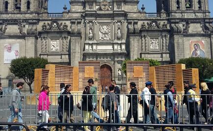 Reservan 20 mil lugares en el Zócalo para ver al Papa