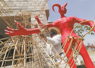 Tradicional Judas también padece la pandemia