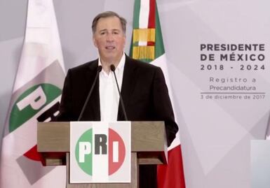 Meade se registra como precandidato del PRI a la Presidencia