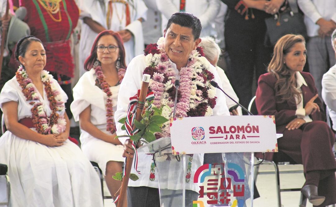 Salomón Jara Cruz se comprometió a retomar las prácticas culturales de las comunidades originarias de Oaxaca. Foto: Edwin Hernández / EL UNIVERSAL