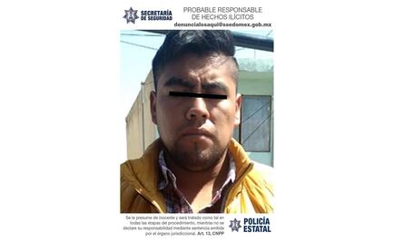 Detienen a presunto agresor sexual de una menor de 16 años en Edoméx