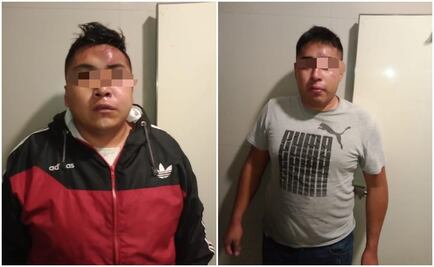 Caen 2 ladrones de otra combi; apresuran subirse a patrulla para evitar golpiza