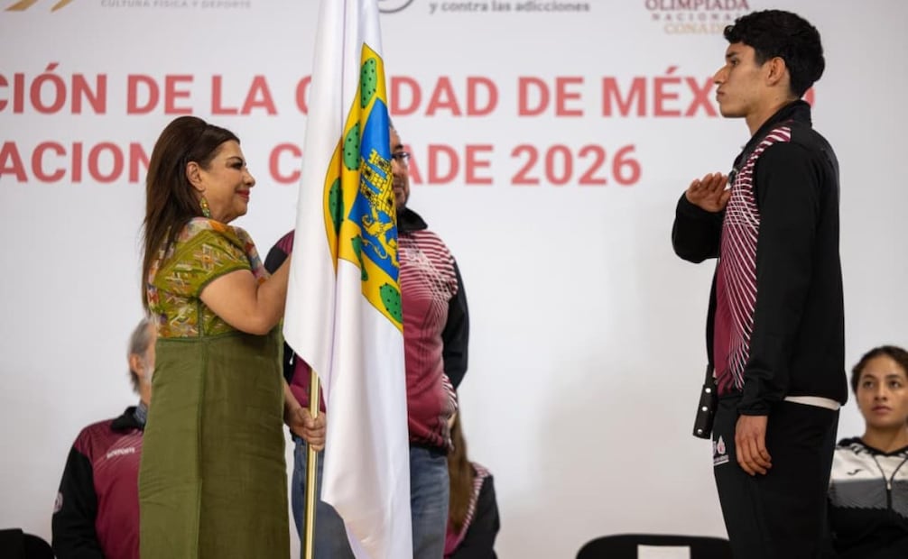 Clara Brugada anuncia apoyos a medallistas; otorgará hasta 20 mil pesos a ganadores en la Olimpiada Nacional 2026.
Foto: Especial.