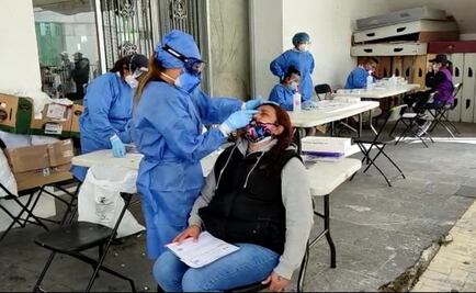 Familias completas acuden por pruebas rápidas Covid en Nezahualcóyotl