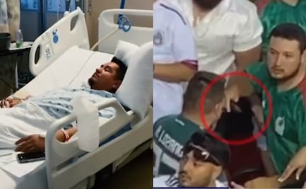 Aficionado agredido en el juego de México habló desde el hospital: “No sentí cuando me clavaron la navaja”