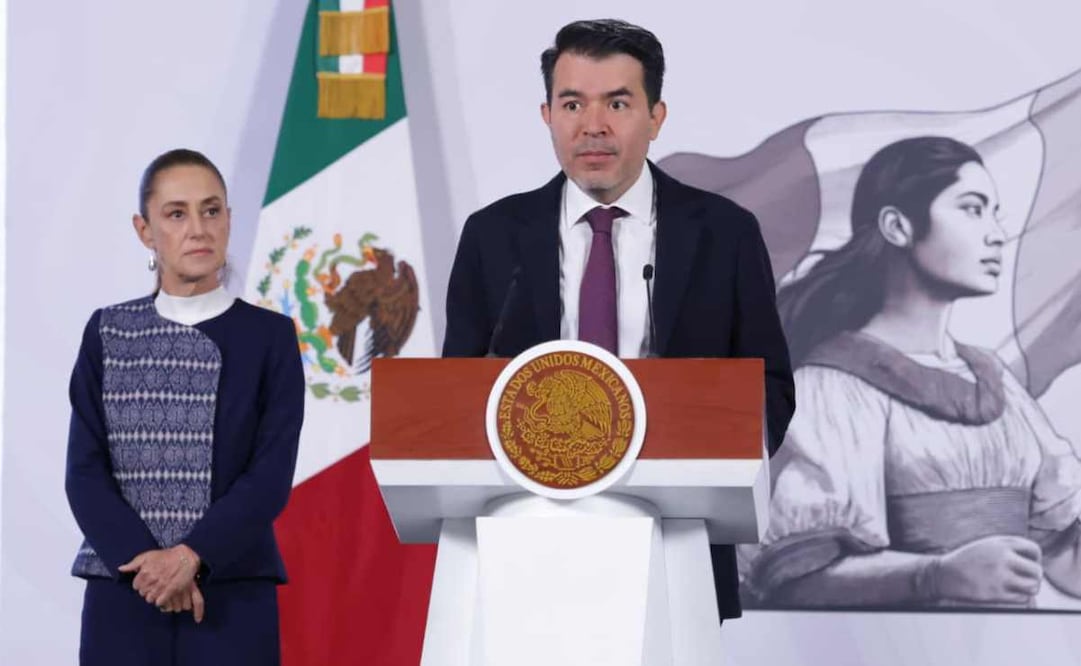 Arturo Medina Padilla, subsecretario de Derechos Humanos, Población y Migración, durante la mañanera del 28 de enero del 2026. Foto: Fernanda Rojas / EL UNIVERSAL