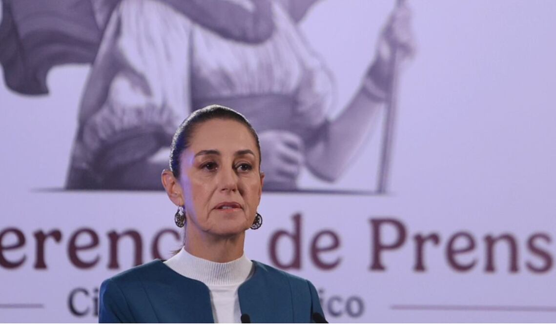 Claudia Sheinbaum en su conferencia de prensa del 3 de octubre del 2024. Foto: Berenice Fregoso / EL UNIVERSAL
