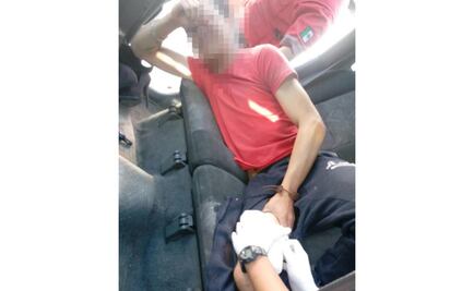 Joven forcejea con asaltantes y lo balean en Zinacantepec