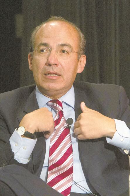 Seguridad. Felipe Calderón enfatizó que su política de seguridad no era producto de las decisiones de un solo funcionario. ARCHIVO EL UNIVERSAL