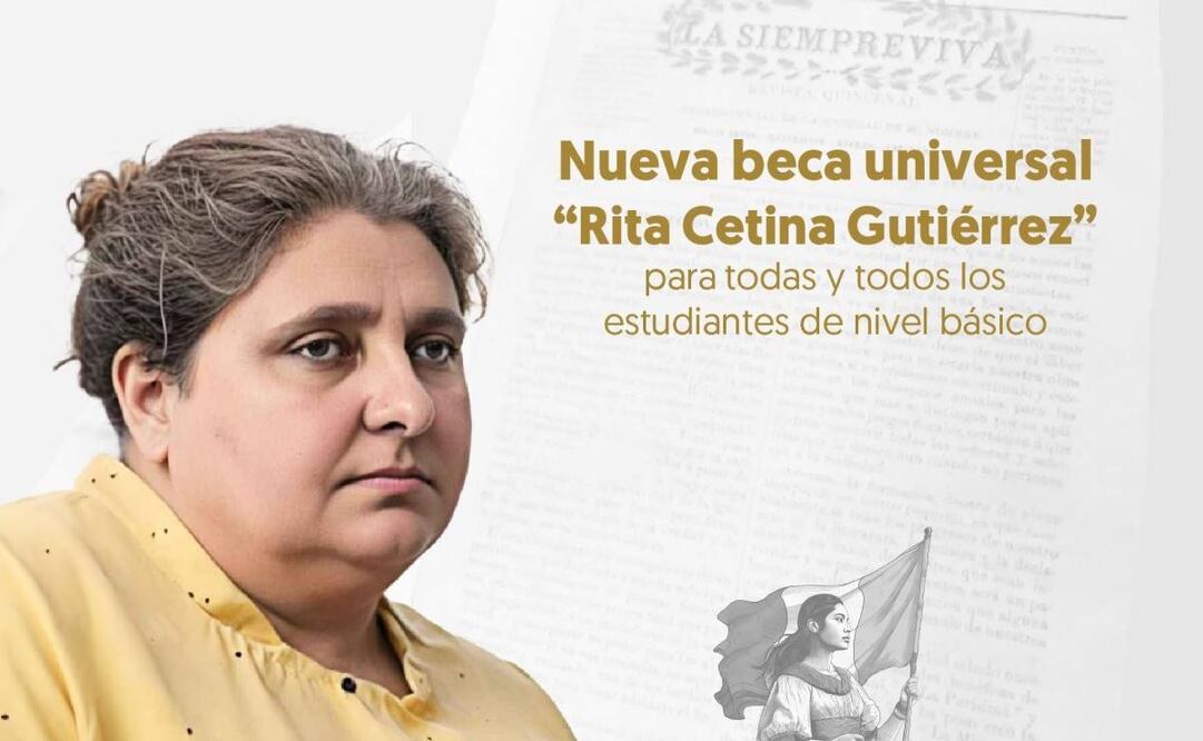 Nueva Beca Universal "Rita Cetina Gutiérrez". Foto: SEP
