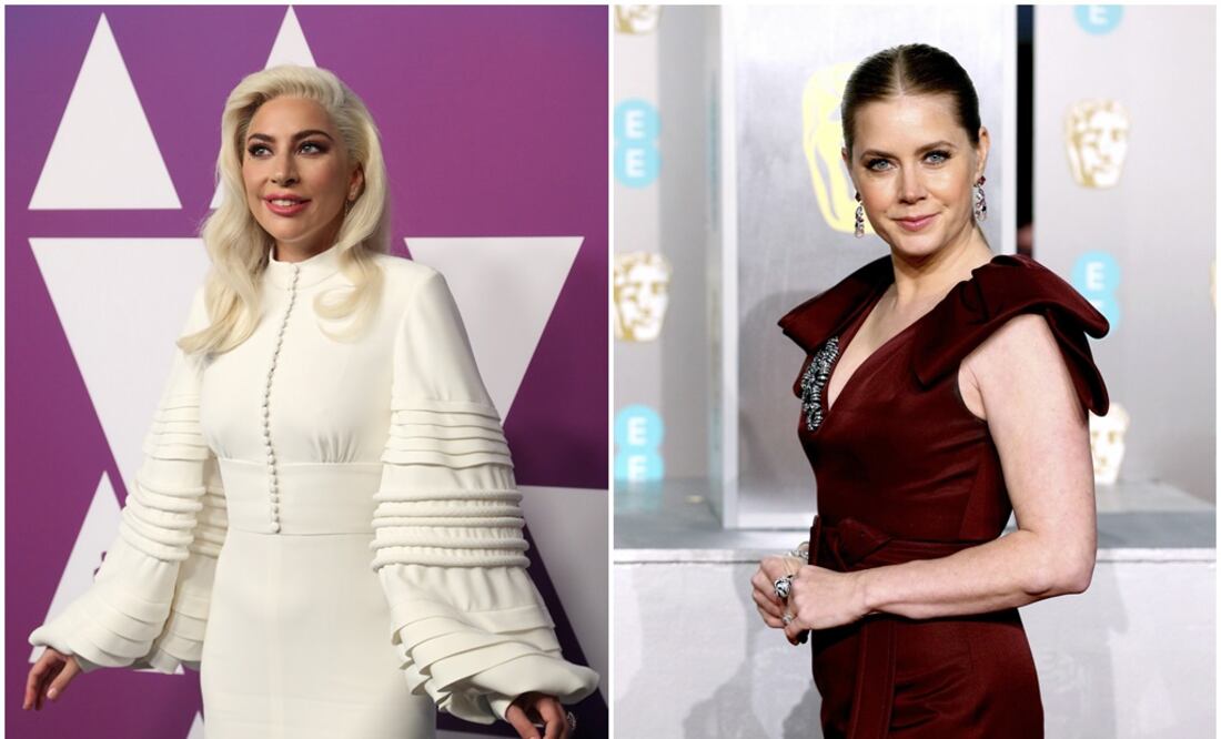 Lady Gaga y Amy Adams. Fotos: reuters y AP
