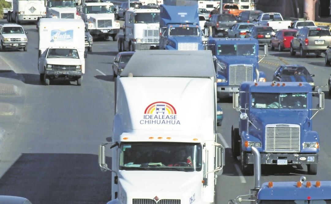 En el país, más de 90% de las mercancías se mueve a través de camión, pues no existe un desarrollo suficiente de vías ferroviarias. Foto: Archivo / EL UNIVERSAL