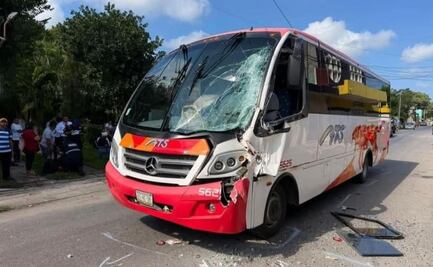 Choque entre dos autobuses deja varias personas heridas en Yucatán