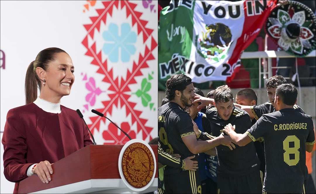 Claudia Sheinbaum llamó a evitar redadas durante partido de la Selección Mexicana en Los Ángeles que mañana se presenta en Copa Oro / FOTOS: Imago7 y @Claudiashein
