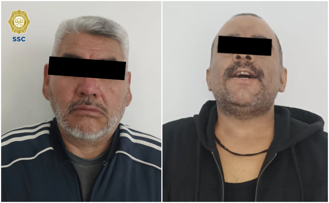 Sujetos detenidos por intento de secuestro en Iztacalco. Foto: Especial