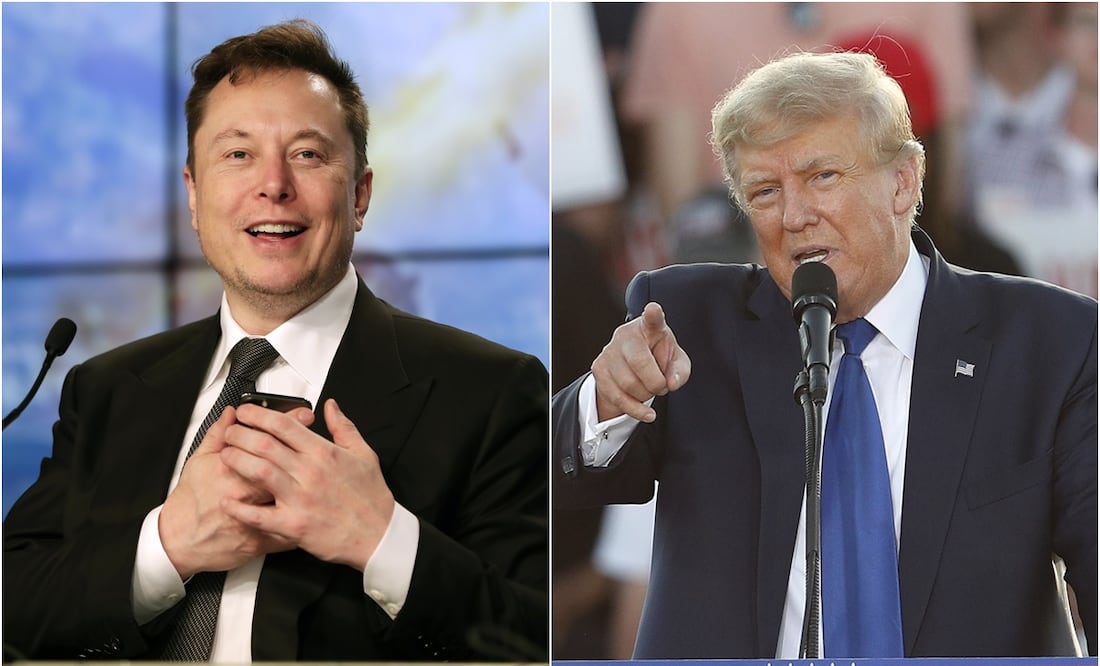 Elon Musk y Donald Trump. Fotos: AP y EFE