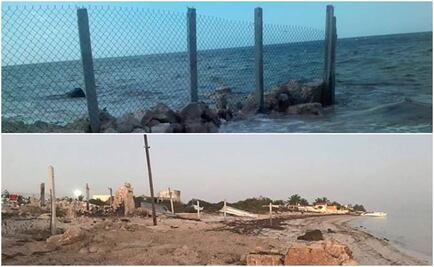 Retiran muro que pareja estadounidense colocó en playa de Yucatán