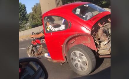 ¡El futuro es hoy! "Motovocho" sorprende en calles de CDMX; se vuelve viral en TikTok