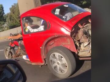 ¡El futuro es hoy! "Motovocho" sorprende en calles de CDMX; se vuelve viral en TikTok