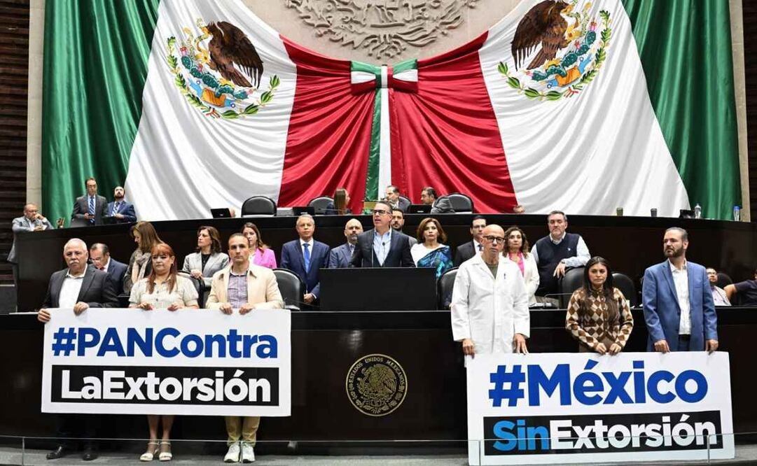 "Esta es una reforma política que tiene nombre y apellido: Hernán Bermúdez", denunciaron los diputados del Partido Acción Nación (PAN). Foto: Especial