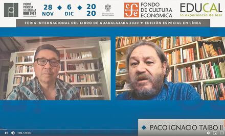 "Feria de Guadalajara, portavoz del pensamiento conservador": Taibo II