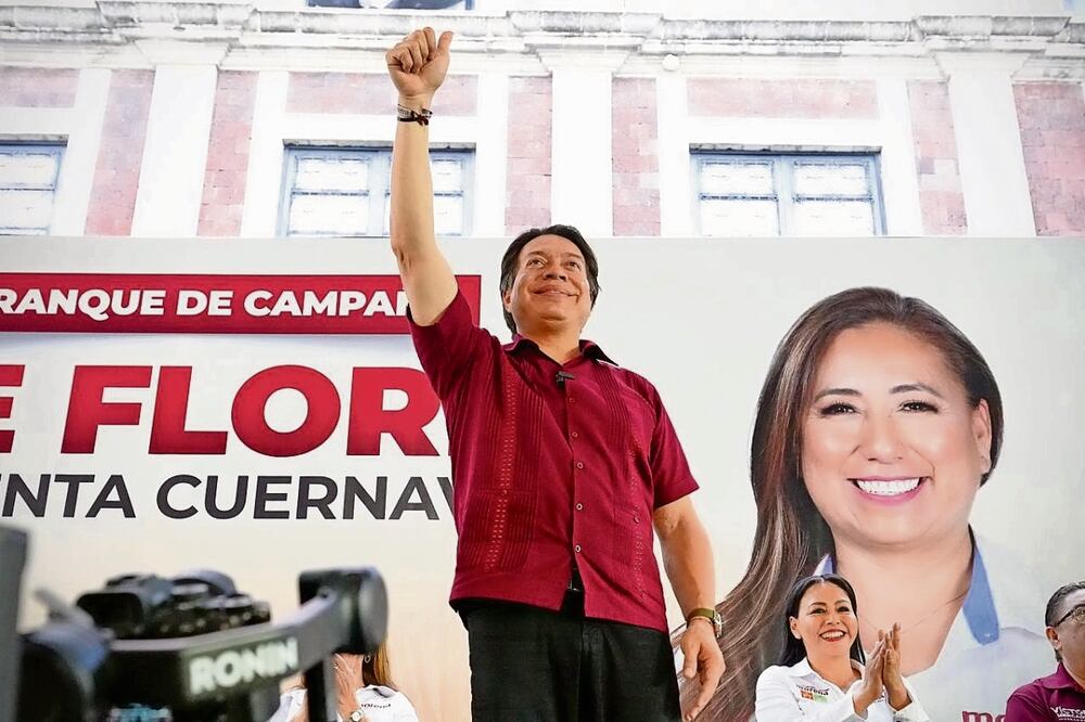 Mario Delgado urgió a militantes y simpatizantes a votar parejo por Morena. Foto: Especial