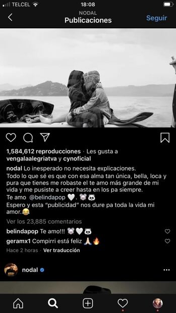 Belinda y Christian Nodal, un amor esquizofrénico