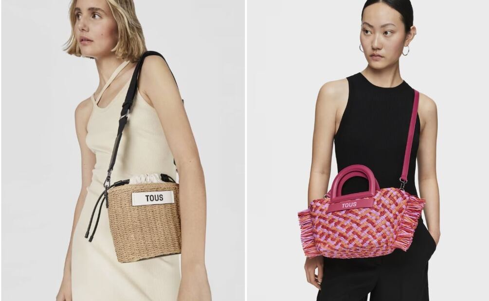 Los bolsos elaborados en materiales naturales siempre son perfectos para la primavera y el verano. Foto: Tous