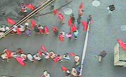 Reportan manifestantes en esquina de Allende y Donceles 