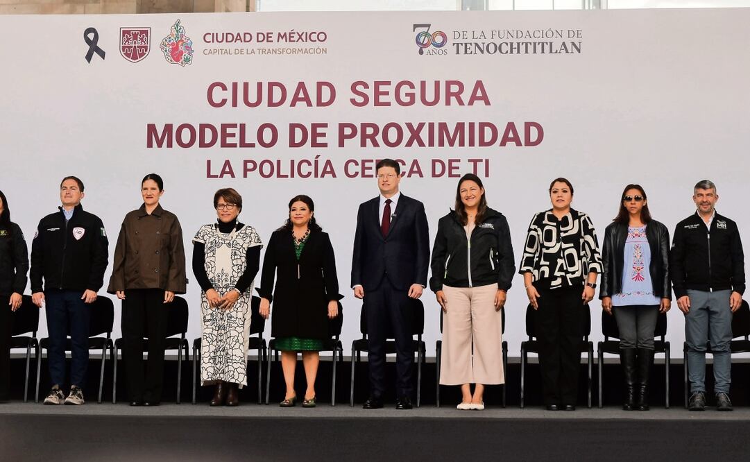 Este programa es parte del plan de territorialización de la Ciudad, con el que apuesta a tener una policía más cercana a la población, dijo Clara Brugada. Foto: Fernanda Zamora / EL UNIVERSAL
