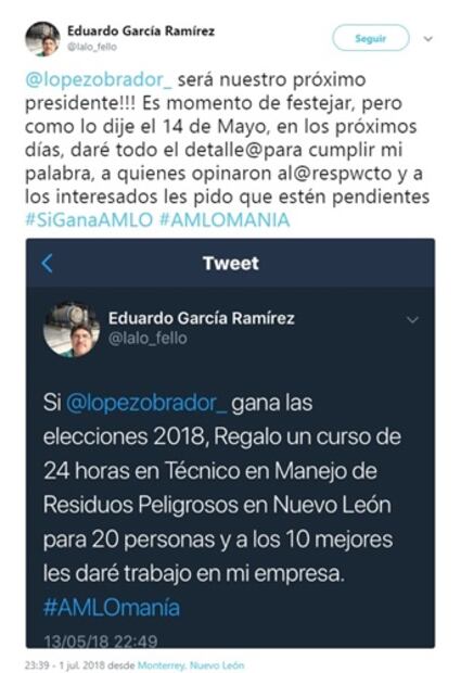 Negocios sí cumplieron con promociones proAMLO