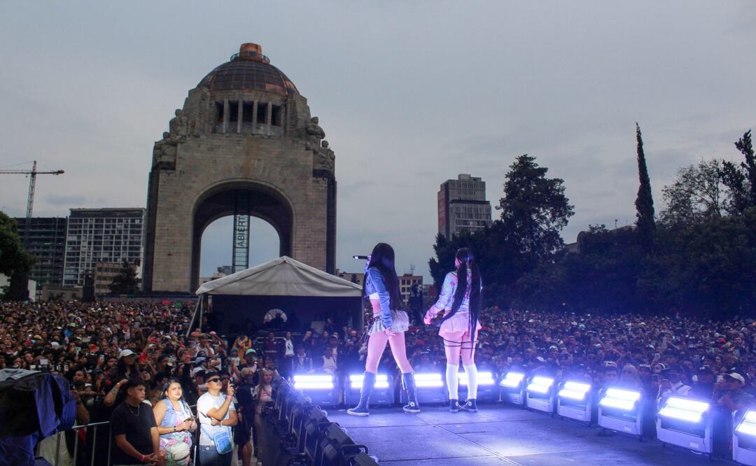Flow Capital llena el Monumento a la Revolución; más de 35 mil jóvenes bailan reguetón en la CDMX. Foto: Especial